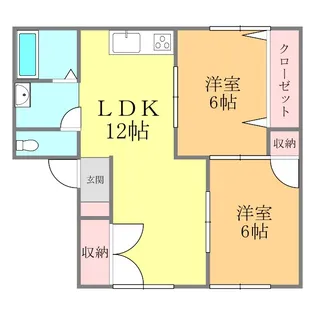 ガーデンハイツ【G205号室】の間取り