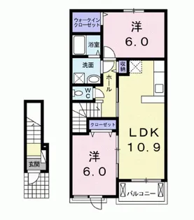 ミルト・アハト【2階】の間取り