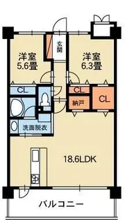 ヴィラN【202号室】の間取り