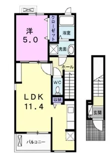 ドムス・メルヴェーユ【2階】の間取り