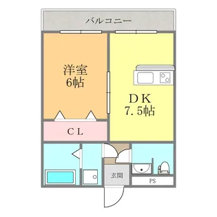 MODE味酒 【201号室】の間取り