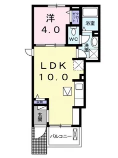 ティアモ・グロリオーサ Ⅱ【1階】の間取り