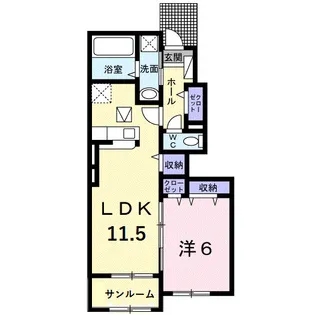 プロフーモⅠ【1階】の間取り