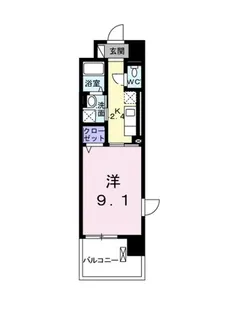 ヴィヴァーチェ東石井【2階】の間取り