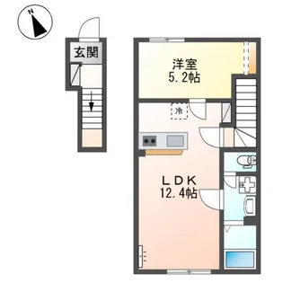 アジュール【202号室】の間取り