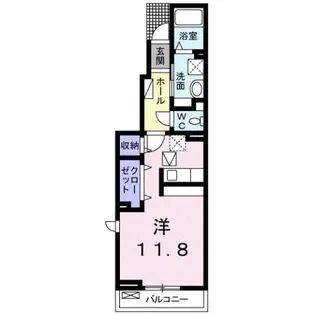 ハピネス 縁 Ⅱ【1階】の間取り