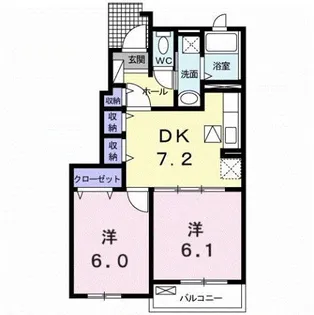 Ocean Village Ⅰ【1階】の間取り