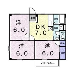 ドミールパル【2階】の間取り
