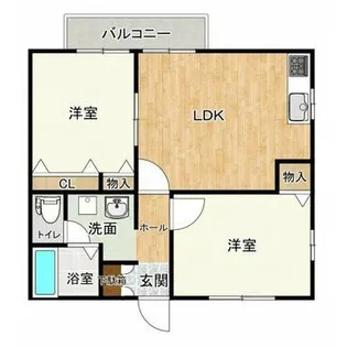 ディアスK2【2階】の間取り