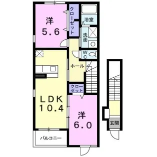 ブリーゼ【2階】の間取り