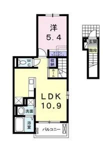 アミューゼ・クレールⅠ【2階】の間取り