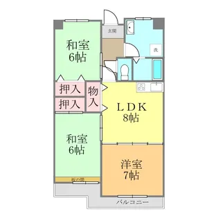 アインヴィント【405号室】の間取り