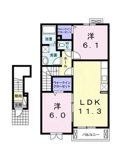 プリマ ステラ Ⅱ【2階】の間取り