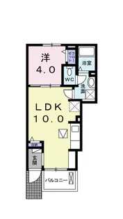 グレイス ヌーヴォー E【1階】の間取り