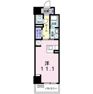 ユリウス 湊町【3階】の間取り