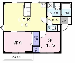 サンシャインⅠ【2階】の間取り