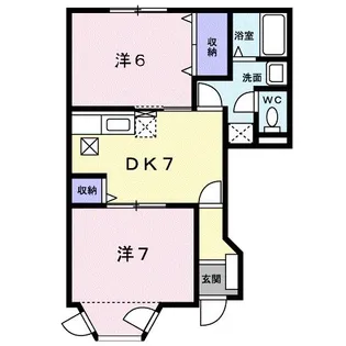 ソレア−ド・ダイシン【1階】の間取り