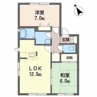 シャトレー安井・【1階】の間取り