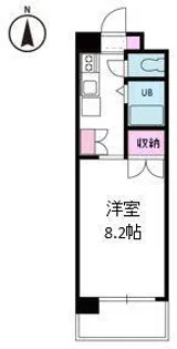 ジョイフル第2朝生田・【102号室】の間取り