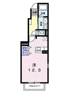 ミルトソレイユ【1階】の間取り