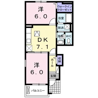ミニヨンハウスSAYAⅡ A【1階】の間取り