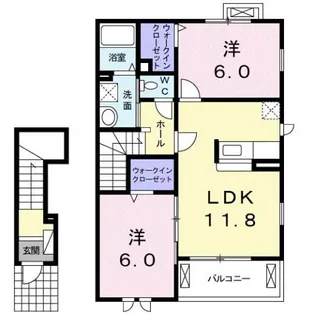 ファスタージュⅢ【2階】の間取り