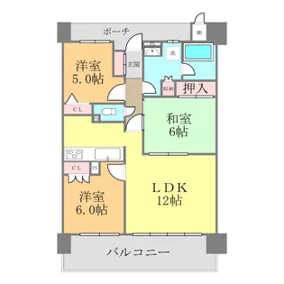 アルファステイツ宮西【403号室】の間取り