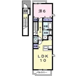 セレノ東野 C【2階】の間取り