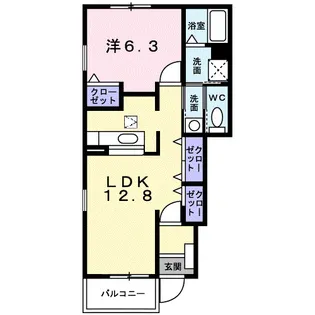 Sereno Uno A【1階】の間取り