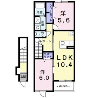 ブリーゼ【2階】の間取り