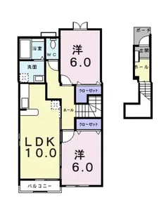 St.メゾン.D B【2階】の間取り