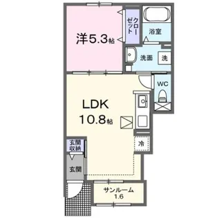 仮)西石井5丁目アパートⅠ−Ⅰ【1階】の間取り