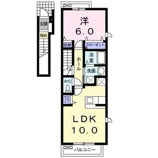 サン・ジュグランス【2階】の間取り
