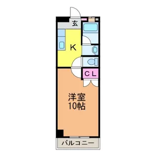 キャッスルエアポート【310号室】の間取り
