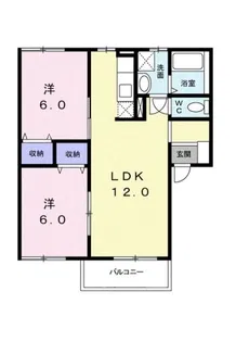 クレストール森松Ⅱ【2階】の間取り