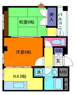 レックビル【3階】の間取り