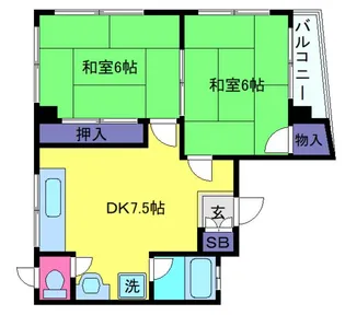 植野マンション【3階】の間取り