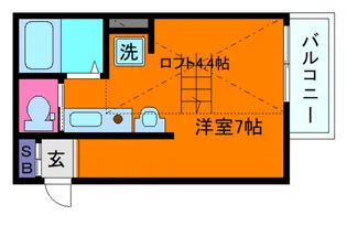 ヴィレッタ魚崎Ⅱ【2階】の間取り