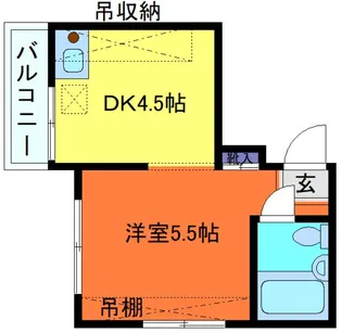 岡本ビラ【1階】の間取り