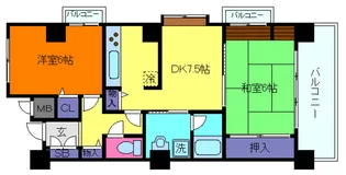 アプリーレ北青木【2階】の間取り