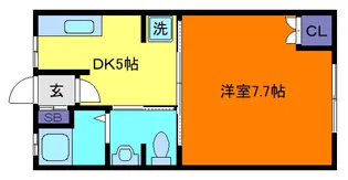 岡本梅林住宅6号棟【3階】の間取り