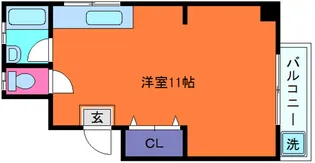 戸石マンション【3階】の間取り