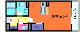 ローズコート芦屋【1階】の間取り
