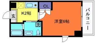 1Rの間取り画像