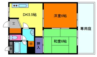 西甲南レジデンス【2階】の間取り