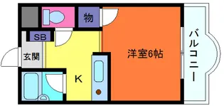 カサイマンション【1階】の間取り