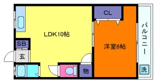ヴィラ本山【4階】の間取り