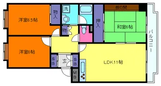アーバンライフ本山中町【1階】の間取り