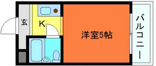 ダイドーメゾン岡本【3階】の間取り