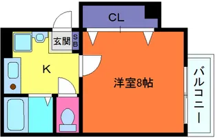 カーサ六甲【1階】の間取り